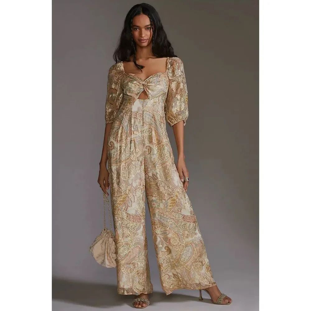 Anthropologie Ranna Gill Cutout Jumpsuit